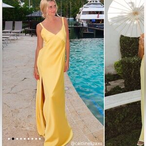 Show me your MuMu Anderson yellow dress!